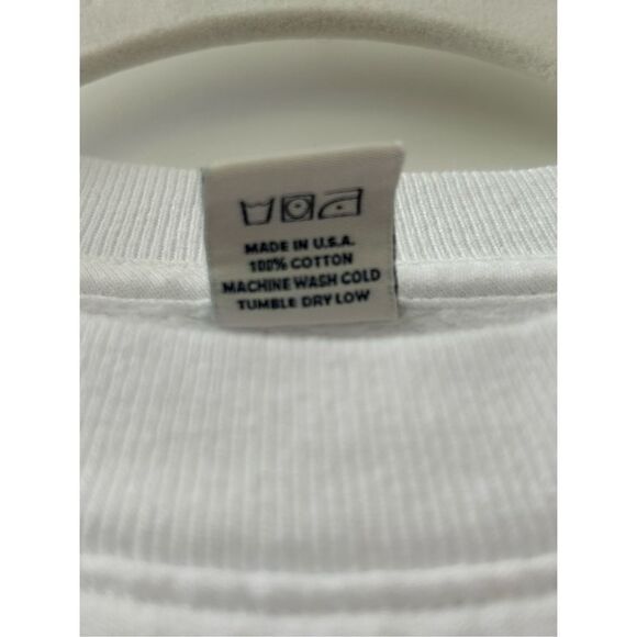 Sporty & Rich Crew Neck Tennis Club Cotton Sweatshirt Men’s White Size Small - Picture 4 of 5